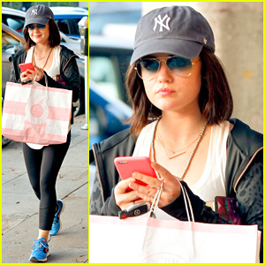 Lucy Hale Goes Beauty Shopping Before New 'Pretty Little Liars' Episode