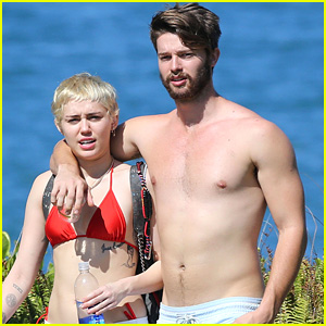 Miley Cyrus Rocks Red Bikini While Vacationing with Shirtless Patrick Schwarzenegger in Hawaii