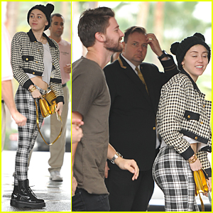 Miley Cyrus & Patrick Schwarzenegger Hit Beverly Hills Hotel Together