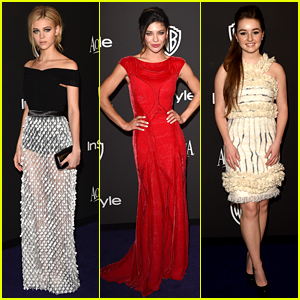 Nicola Peltz & Kaitlyn Dever Are Totally In Style at Golden Globes Party 2015!