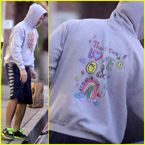Patrick Schwarzenegger Shows His Love For Miley Cyrus with a Sweatshirt!