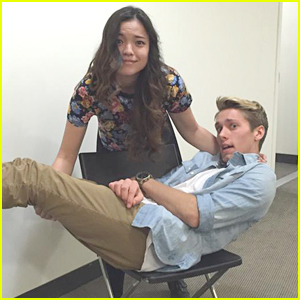 Piper Curda Tries To Carry Austin North In Cute 'Jogan' Pic From 'I Didn't Do It'