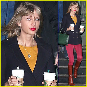Taylor Swift Starts Her 2015 Bright & Early in NYC
