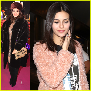 Victoria Justice Rings In 2015 In New York City With Harvey Guillen