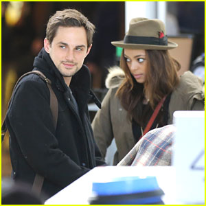 Amber Stevens Heads To Indianapolis With Husband Andrew J. West