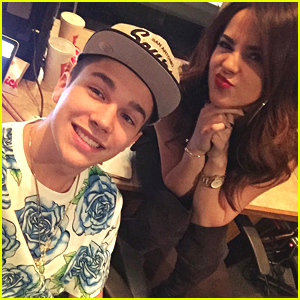Austin Mahone & Becky G Hit The Studio Together - See The Cute Pics!
