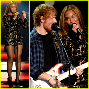Ed Sheeran Hit the Stage with Beyonce for Stevie Wonder's Grammy Salute!