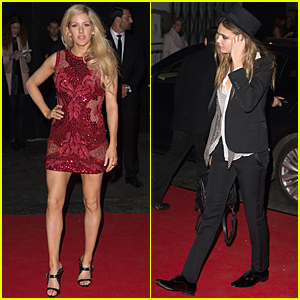 Ellie Goulding & Cara Delevingne Change Outfits at BRIT Awards 2015 After Party