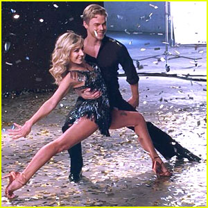 Derek Hough Heads Back To New York After Shooting 'DWTS' Promos with Nastia Liukin