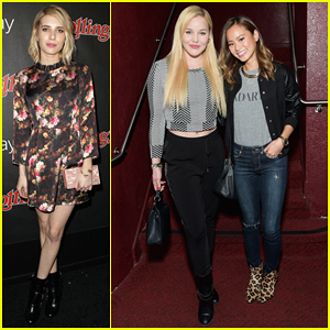 Emma Roberts, Abbie Cornish, & Jamie Chung Get Ready for Grammys Night at Rolling Stone Google Play Party!