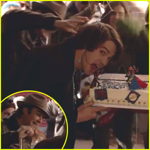 Ian Somerhalder Pushes Steven R. McQueen's Face Into Cake on His Last Day on 'The Vampire Diaries' (Video)