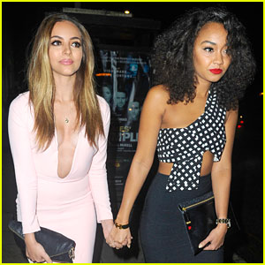 Little Mix's Leigh-Anne Pinnock & Jade Thirlwall Celebrate Fashion Week in Manchester