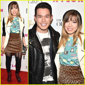 Jennette McCurdy Promotes Heart Health Before 'Fifty Shades Of Grey' Fashion Week Party