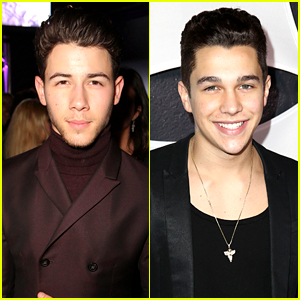 Nick Jonas & Austin Mahone Party with Republic Records After Grammys 2015