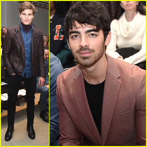 Joe Jonas & Oliver Cheshire Keep It Sharp For New York Fashion Week