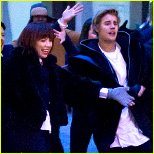 Justin Bieber & Carly Rae Jepsen Film 'I Really Like You' Video in NYC!