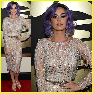 Katy Perry Works the Carpet at Grammys 2015