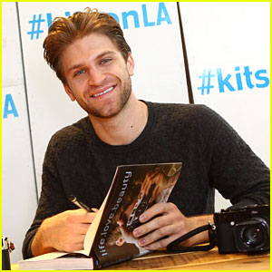 Keegan Allen Takes Pics of Fans At 'life.love.beauty' Kitson Signing