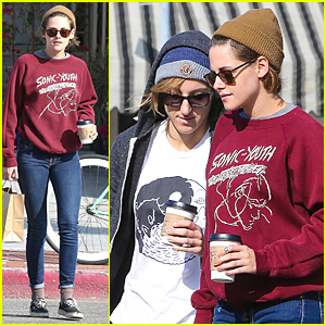 Kristen Stewart Grabs Coffee With Alicia Cargile Before Flying to London