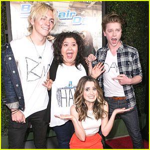 Ross Lynch, Raini Rodriguez & Calum Worthy Have The Worst 'Bad Hair Day' For Laura Marano's Premiere
