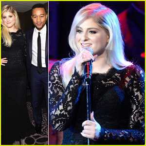 Meghan Trainor Performs With John Legend at Clive Davis's Pre-GRAMMY Gala and Salute To Industry Icons