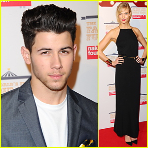 Nick Jonas & Karlie Kloss Raise Awareness For Naked Heart Foundation