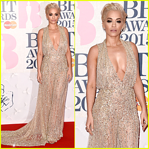 Rita Ora Looks Golden at BRIT Awards 2015