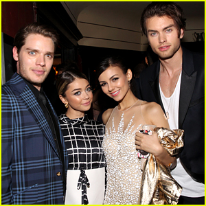 Sarah Hyland & Victoria Justice Double Date at Young Hollywood Celebration