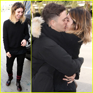 Shenae Grimes & Hubby Josh Beech Pack on the PDA at the Airport