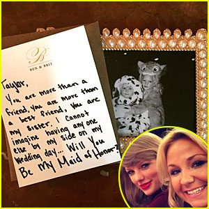 Taylor Swift Says Yes To BFF Britany Maack Maid of Honor Ask
