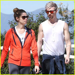 Ashley Greene Hits The Trails With Hairstylist Joseph Chase