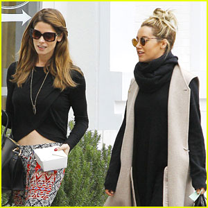 Ashley Tisdale Lunches With Ashley Greene Before Running Errands