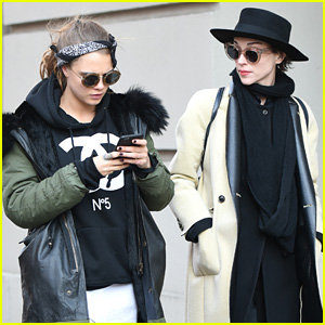 Cara Delevinge Steps Out With Rumored Girlfriend St. Vincent in NYC