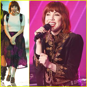 Carly Rae Jepsen Performs 'I Really Like You' On Jimmy Kimmel Live - See The Pics!