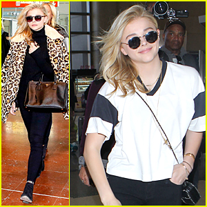 Chloe Moretz Knows How to Make a Stylish Arrival in Paris