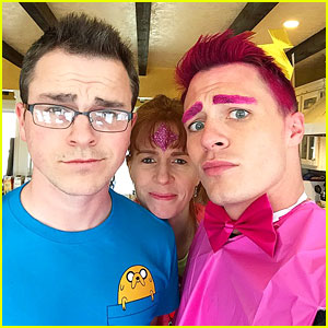 Colton Haynes Transforms Into Adventure Time's Prince Bubblegum For Nephew's Birthday - See The Pics!