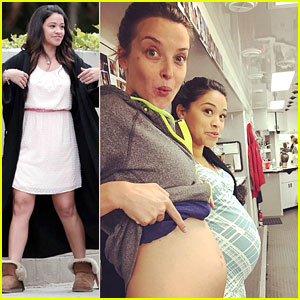 Gina Rodriguez Has A Baby Bump-off With Emily Baldoni