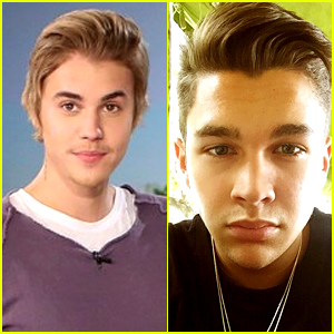 Justin Bieber Makes Joke About Austin Mahone's New Haircut