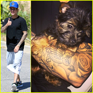 Justin Bieber Has a Cute New Puppy - Meet Esther!