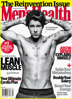 Justin Bieber Goes Shirtless Sexy For 'Men's Health' Cover