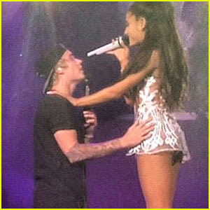 Ariana Grande Surprises Crowd with Justin Bieber Appearance - Watch Videos!