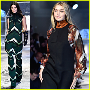 Kendall Jenner & Gigi Hadid Bring Color to H&M Fashion Show