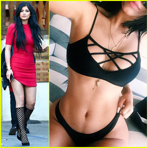 Kylie Jenner Is Red Hot in Super Tight Dress