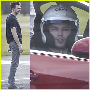 Nicholas Hoult Gets His Adrenaline Pumping On The Race Track