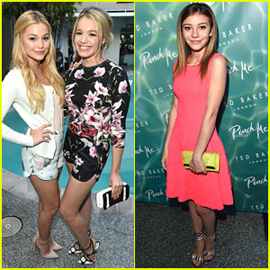 Olivia Holt & G Hannelius Hit Up Ted Baker London Launch Event