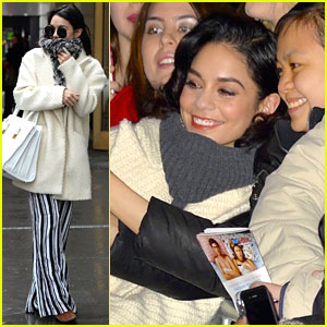 Vanessa Hudgens Meets Every Witch Way's Zoey Burger in New York City!