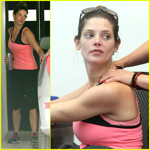 Ashley Greene Gets Mani & Pedi After Workout In West Hollywood
