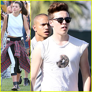 Brooklyn Beckham & Sofia Richie Check Out Coachella Day One!