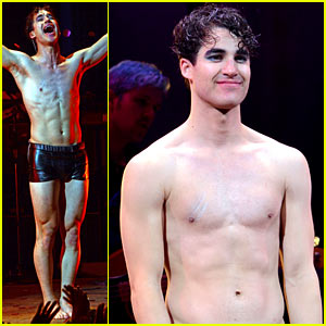 Darren Criss Goes Shirtless in Tight Shorts for Broadway's 'Hedwig'