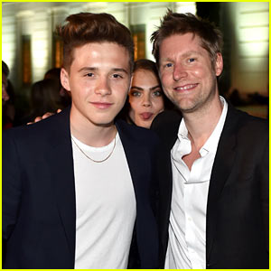 Brooklyn Beckham Gets Photobombed by Cara Delevingne at Burberry Show!